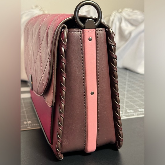 Coach Upcrafted Dreamer Shoulder Bag In Colorblock With Whipstitch & Quilting - Picture 9 of 15